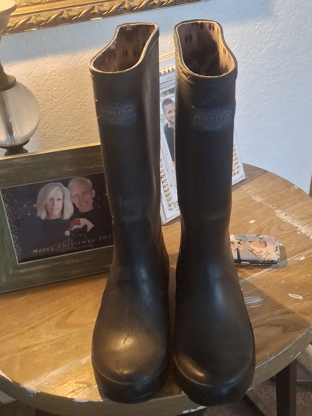 Pendleton Black Rubber Rain Boots